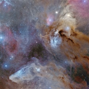 Mosaico de Rho Ophiuchi y Blue Horsehead